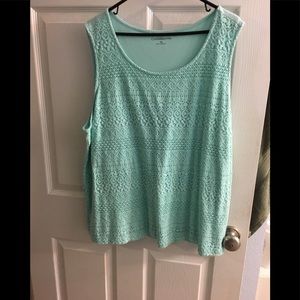 Mint sleeveless top
